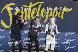 13.04.2024, Hafjell, Norway (NOR): Runar Skaug Mathisen (NOR), Torleif Syrstad (NOR), Max Novak (SWE), (l-r) - Ski Classics Grand Finale Janteloppet - Hafjell (NOR). www.nordicfocus.com. © Reichert/NordicFocus. Every downloaded picture is fee-liable.