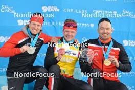 13.04.2024, Hafjell, Norway (NOR): Kasper Stadaas (NOR), Johan Hoel (NOR), Andreas Nygaard (NOR), (l-r) - Ski Classics Grand Finale Janteloppet - Hafjell (NOR). www.nordicfocus.com. © Reichert/NordicFocus. Every downloaded picture is fee-liable.