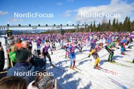 13.04.2024, Hafjell, Norway (NOR): Event Feature: Start of the Janteloppet over 20 km - Ski Classics Grand Finale Janteloppet - Hafjell (NOR). www.nordicfocus.com. © Reichert/NordicFocus. Every downloaded picture is fee-liable.