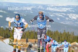 13.04.2024, Hafjell, Norway (NOR): Eric Rosjoe (SWE), Torleif Syrstad (NOR), (l-r) - Ski Classics Grand Finale Janteloppet - Hafjell (NOR). www.nordicfocus.com. © Reichert/NordicFocus. Every downloaded picture is fee-liable.