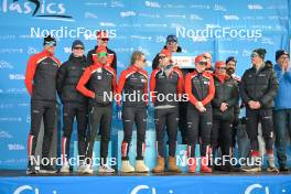 13.04.2024, Hafjell, Norway (NOR): Johan Hoel (NOR), Kasper Stadaas (NOR), Anikken Gjerede Alnes (NOR), Andreas Nygaard (NOR), Magnar Dalen (NOR), (l-r) - Ski Classics Grand Finale Janteloppet - Hafjell (NOR). www.nordicfocus.com. © Reichert/NordicFocus. Every downloaded picture is fee-liable.