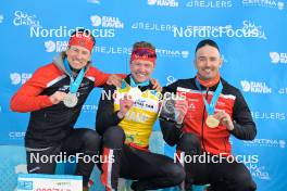 13.04.2024, Hafjell, Norway (NOR): Kasper Stadaas (NOR), Johan Hoel (NOR), Andreas Nygaard (NOR), (l-r) - Ski Classics Grand Finale Janteloppet - Hafjell (NOR). www.nordicfocus.com. © Reichert/NordicFocus. Every downloaded picture is fee-liable.