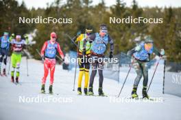 13.04.2024, Hafjell, Norway (NOR): Lorenzo Busin (ITA), Thomas Odegaarden (NOR), Oskar Kardin (SWE), (l-r) - Ski Classics Grand Finale Janteloppet - Hafjell (NOR). www.nordicfocus.com. © Reichert/NordicFocus. Every downloaded picture is fee-liable.
