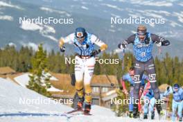 13.04.2024, Hafjell, Norway (NOR): Eric Rosjoe (SWE), Torleif Syrstad (NOR), (l-r) - Ski Classics Grand Finale Janteloppet - Hafjell (NOR). www.nordicfocus.com. © Reichert/NordicFocus. Every downloaded picture is fee-liable.
