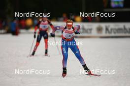 Biathlon - IBU World Cup Biathlon relay women 4x6km at Chiemgau-Arena - Ruhpolding (GER): Natalia Guseva (RUS).