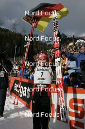 Biathlon - IBU Biathlon World Championchips 2007 mass start women 12,5km, 10.02.2007 - Antholz/Anterselva (ITA): Andrea Henkel