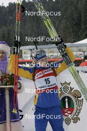 Biathlon - IBU Biathlon World Final 2007, 12.5 km mass start women, 18.03.2007 - Khanty Mansiysk (RUS): winner Helena Jonsson (SWE) 
