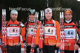 Biathlon - IBU World Cup Biathlon relay men 4x7.5km at Chiemgau-Arena - Ruhpolding (GER): Daniel Mesotitsch (AUT), Friedrich Pinter (AUT), Simon Eder (AUT), Christoph Sumann (AUT).
