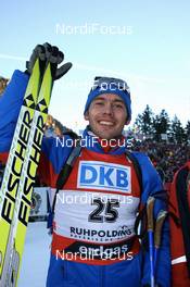 Biathlon - IBU World Cup Biathlon sprint men 10km at Chiemgau-Arena - Ruhpolding (GER): Nikolay Kruglov (RUS).