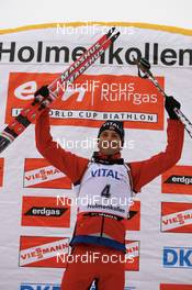 Biathlon - IBU world cup biathlon pursuit men 12.5 km, 10.03.2007 - Holmenkollen (NOR): Ole Einar Bjoerndalen (NOR).