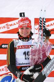 Biathlon - IBU world cup biathlon sprint women 7,5 km, 08.03.2007 - Holmenkollen (NOR): Andrea Henkel (GER).