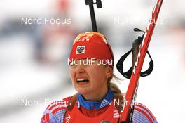 Biathlon - IBU world cup biathlon pursuit women 10 km, 10.03.2007 - Holmenkollen (NOR): Ekaterina Iourieva (RUS).