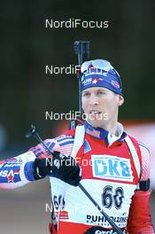 Biathlon - IBU World Cup Biathlon sprint men 10km at Chiemgau-Arena - Ruhpolding (GER): Jay Hakkinen (USA).
