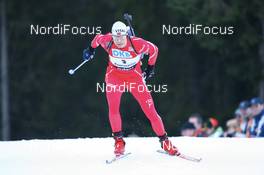 Biathlon - IBU World Cup Biathlon sprint men 10km at Chiemgau-Arena - Ruhpolding (GER): Halvard Hanevold (NOR).