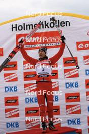 Biathlon - IBU world cup biathlon mass start men 15 km, 11.03.2007 - Holmenkollen (NOR): Ole Einar Bjoerndalen (NOR).