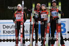 Biathlon - IBU World Cup Biathlon relay men 4x7.5km at Chiemgau-Arena - Ruhpolding (GER): Ricco Gross (GER), Michael Roesch (GER), Andreas Birnbacher (GER), Alexander Wolf (GER).