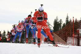 Biathlon - IBU world cup biathlon mass start men 15 km, 11.03.2007 - Holmenkollen (NOR): Ole Einar Bjoerndalen (NOR).