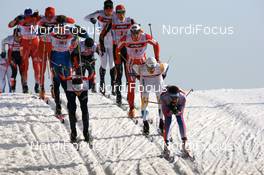 Cross-Country - FIS Nordic World Ski Championchips cross-country, relay men 4x10 km, 02.03.07 - Sapporo (JPN): Nikolai Pankratov (RUS), Jean Marc Gaillard (FRA), Martin Larsson (SWE), Evgenji Dementiev (RUS), Jens Filbrich (GER).