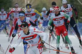 FIS Nordic World Ski Championchips - Cross Country 50 km C Mass start men - Sapporo (JPN) - 04.03.07: Group, in front: Dan Roycroft (CAN)