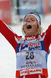 FIS Nordic World Ski Championchips - Cross Country 30 km C Mass start women - Sapporo (JPN) - 03.03.07: 3rd Therese Johaug (NOR)