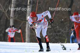 Cross-Country - FIS Nordic World Ski Championchips cross-country, relay men 4x10 km, 02.03.07 - Sapporo (JPN): George Grey (CAN).