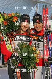 Cross-Country - FIS World Cup Cross Country  - Tour de Ski - Sprint - Free Technique - Munich (GER) - Dec 31, 2006: Sucessful couple, Chandra Crawford (Can), Devon Kershaw (CAN)