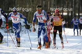 Cross-Country - FIS world cup cross-country final, pursuit men 15km/15km, 24.03.07 - Falun (SWE): Pietro Piller Cottrer (ITA), Tobias Angerer (GER).