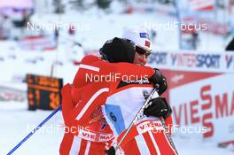 Cross-Country - FIS Nordic World Ski Championchips cross-country, mens 50 km classical mass start, 04.03.07 - Sapporo (JPN): Frode Estil (NOR), Odd-Bjoern Hjelmeset (NOR).