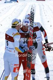 Cross-Country - FIS World Cup Cross Country sprint competitions in classical technique - Otepaeae (EST): Jens Arne Svartedal (NOR, center) with emil Joensson (SWE).
