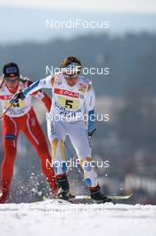Cross-Country - FIS world cup cross-country final, relay women 4x5 km, 25.03.07 - Falun (SWE): Charlotte Kalla (SWE).