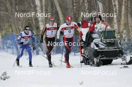 Cross-Country - FIS Nordic World Ski Championchips cross-country, menÇs 50 km classical mass start, 05.03.07 - Sapporo (JPN): Lukas Bauer (CZE), Jens Filbrich (GER), Martin Bajcicak (SVK) 