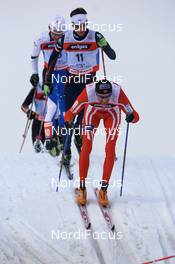 Cross-Country - FIS Nordic World Ski Championchips cross-country, mens 50 km classical mass start, 04.03.07 - Sapporo (JPN): Odd-Bjoern Hjelmeset (NOR), Jean Marc Gaillard (FRA).