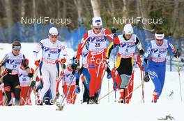 Cross-Country - FIS Nordic World Ski Championchips cross-country, ladies 30 km classical mass start, 03.03.07 - Sapporo (JPN): Sarah Konrad (USA), Therese Johaug (NOR), Valentina Shevchenko (UKR), Petra Majdic (SLO).
