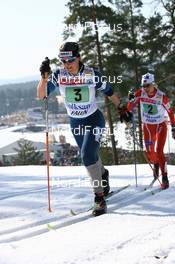 Cross-Country - FIS world cup cross-country final, relay women 4x5 km, 25.03.07 - Falun (SWE): Viola Bauer (GER).