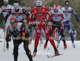FIS Nordic World Ski Championchips - Cross Country 50 km C Mass start men - Sapporo (JPN) - 04.03.07: Group, in front Jens Filbrich (GER), behind Frode Estil (NOR) 