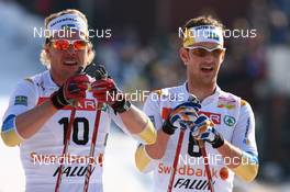 Cross-Country - FIS world cup cross-country final, pursuit men 15km/15km, 24.03.07 - Falun (SWE): Mathias Fredriksson (SWE), Anders Soedergren (SWE).