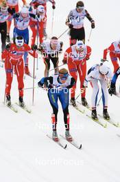 Cross-Country - FIS Nordic World Ski Championchips cross-country, ladies 30 km classical mass start, 03.03.07 - Sapporo (JPN): Virpi Kuitunen (FIN), Marit Bjoergen (NOR), Vibeke W. Skofterud (NOR), Evi Sachenbacher Stehle (GER), Kristina Smigun (EST).