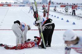 Cross-Country - FIS Nordic World Ski Championchips cross-country, ladiesÇrelay 4x5km C/F - Sapporo (JPN): Team NOR Astrid Jacobsen (NOR) exhausted