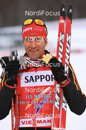 Nordic Combined - FIS Nordic World Ski Championchips nordic combined, individual Gundersen HS100/15km, 03.03.07 - Sapporo (JPN): Ronny Ackermann (GER).