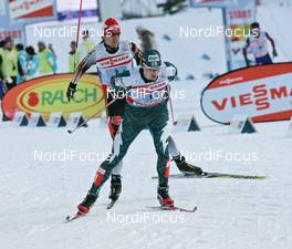 FIS Nordic World Ski Championchips - Nordic Combined Team - Sapporo (JPN) - 25.02.07: Group, left to right Bjoern Kircheisen (GER), Hannu Manninen (FIN)