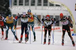 Nordic Combined - FIS World Cup Nordic Combined Deutschland Grand Prix Team Sprint HS128/2x7.5km free technique - Ruhpolding (GER): Hannu Manninen (FIN), Jason Lamy Chappuis (FRA), Anssi Koivuranta (FIN), Sebastian Haseney (GER), Ronny Ackermann (GER).