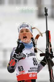 29.11.2007, Kontiolahti, Finland (FIN): Kathrin Hitzer (GER) - IBU world cup biathlon, individual women, Kontiolahti (FIN). www.nordicfocus.com. c Manzoni/NordicFocus. Every downloaded picture is fee-liable.