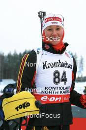29.11.2007, Kontiolahti, Finland (FIN): Simone Denkinger (GER) - IBU world cup biathlon, individual women, Kontiolahti (FIN). www.nordicfocus.com. c Manzoni/NordicFocus. Every downloaded picture is fee-liable.