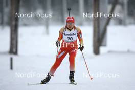 29.11.2007, Kontiolahti, Finland (FIN): Yingchao Kong (CHN) - IBU world cup biathlon, individual women, Kontiolahti (FIN). www.nordicfocus.com. c Manzoni/NordicFocus. Every downloaded picture is fee-liable.