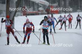 29.11.2007, Kontiolahti, Finland (FIN): Gerda Krumina (LAT), Adele Walker (GBR), In-Hee Jo (KOR)  IBU world cup biathlon, individual women, Kontiolahti (FIN). www.nordicfocus.com. c Manzoni/NordicFocus. Every downloaded picture is fee-liable.