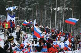 29.11.2007, Kontiolahti, Finland (FIN): Russian fans in Kontiolahti - IBU world cup biathlon, individual women, Kontiolahti (FIN). www.nordicfocus.com. c Manzoni/NordicFocus. Every downloaded picture is fee-liable.