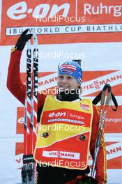 29.11.2007, Kontiolahti, Finland (FIN): Martina Glagow (GER) - IBU world cup biathlon, individual women, Kontiolahti (FIN). www.nordicfocus.com. c Manzoni/NordicFocus. Every downloaded picture is fee-liable.