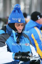 28.11.2007, Kontiolahti, Finland (FIN): Franceso Berlendis (ITA), head coach women - IBU world cup biathlon, individual women, training, Kontiolahti (FIN). www.nordicfocus.com. c Manzoni/NordicFocus. Every downloaded picture is fee-liable.