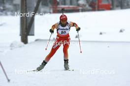29.11.2007, Kontiolahti, Finland (FIN): Xianying Liu (CHN) - IBU world cup biathlon, individual women, Kontiolahti (FIN). www.nordicfocus.com. c Manzoni/NordicFocus. Every downloaded picture is fee-liable.