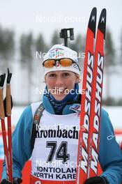 29.11.2007, Kontiolahti, Finland (FIN): Sandrine Bailly (FRA) - IBU world cup biathlon, individual women, Kontiolahti (FIN). www.nordicfocus.com. c Manzoni/NordicFocus. Every downloaded picture is fee-liable.